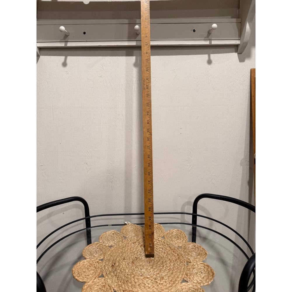 Vintage Westcott Wooden Yardstick 36 Inch Brass Ends Meter Stick Measuring Tool